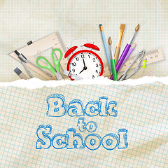 Image showing Welcome back to school. EPS 10