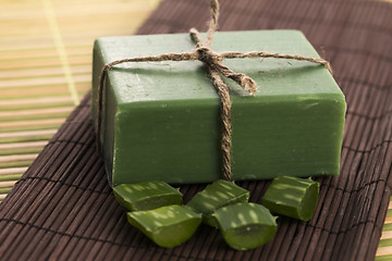 Image showing aloe vera soap