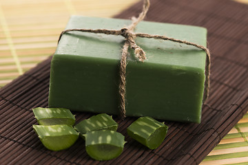 Image showing aloe vera soap