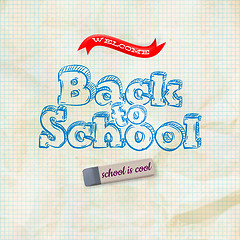 Image showing Welcome back to school. EPS 10