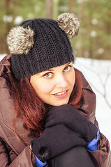 Image showing Portrait of the charming young woman 