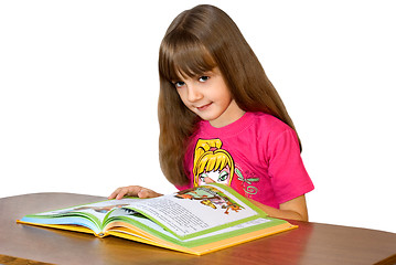 Image showing The girl with the book 2