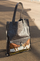 Image showing women bag with color print 