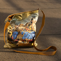 Image showing women bag with color print 