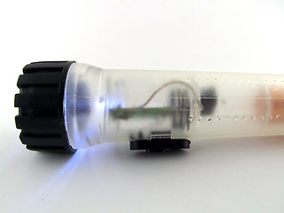 Image showing transparent flashlight