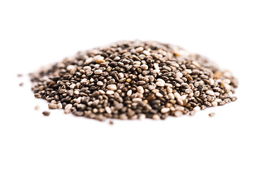 Image showing chia seeds isolated on white