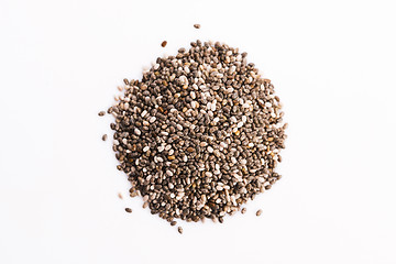 Image showing chia seeds isolated on white