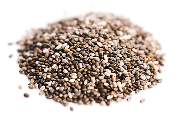 Image showing chia seeds isolated on white