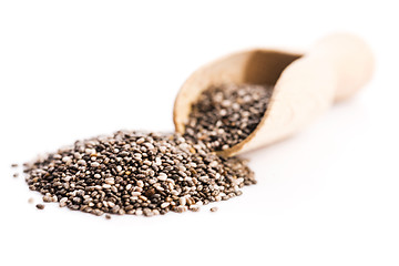 Image showing chia seeds isolated on white