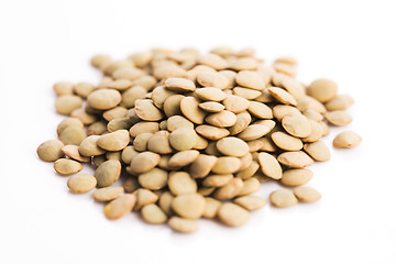 Image showing Lentils Isolated on White Background