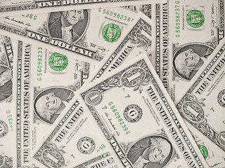 Image showing Dollar notes 1 Dollar