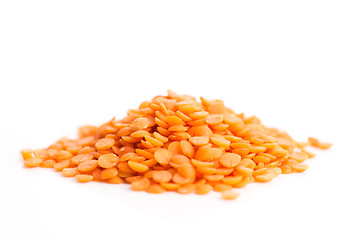 Image showing Lentils Isolated on White Background