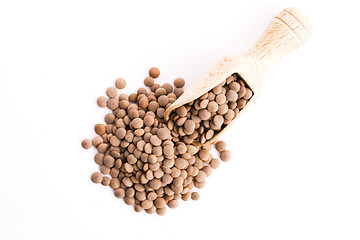 Image showing Lentils Isolated on White Background