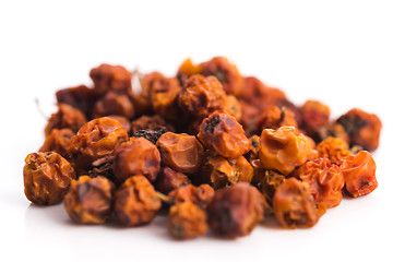 Image showing Dried rowan berries on a white background 