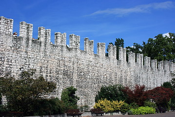 Image showing Medieval defence wall