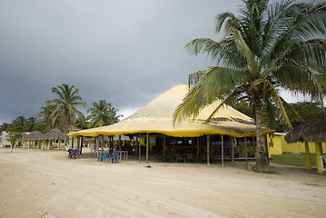 Image showing beach restaurant caribbean island