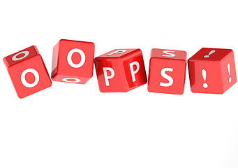 Image showing Oops puzzle word