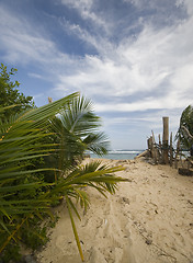 Image showing entry to sally peaches beach corn island