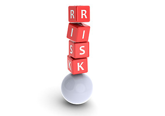 Image showing Risk puzzle word