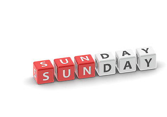 Image showing Sunday puzzle word