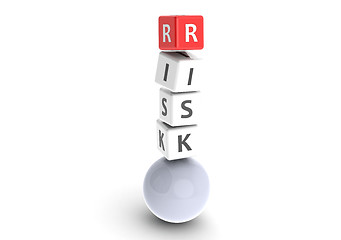Image showing Risk puzzle word