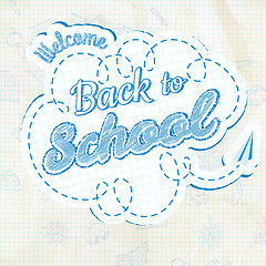 Image showing Back to School Calligraphic Design. EPS 10