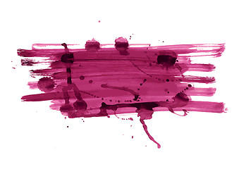 Image showing Abstract bright color banner with blots