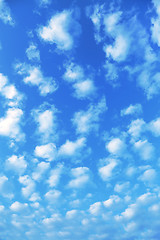 Image showing Blue sky with white clouds