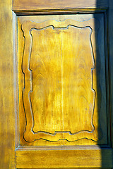 Image showing  lombardy   abstract    knocker in a  door curch   italy   cross
