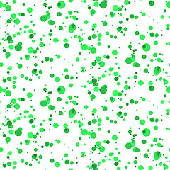 Image showing Vector seamless background. spattered green paint