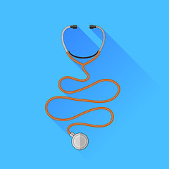 Image showing Medical Stethoscope Icon