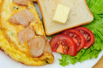 Image showing country omelette