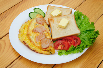 Image showing country omelette