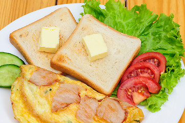 Image showing country omelette