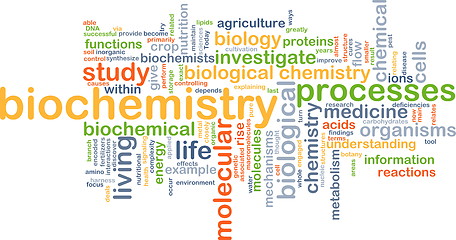 Image showing biochemistry wordcloud concept illustration