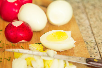 Image showing Ingredients for salad. 