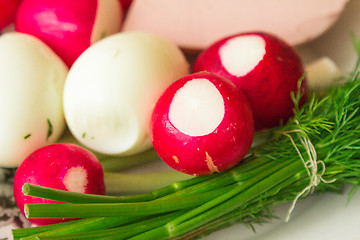 Image showing Ingredients for salad. 