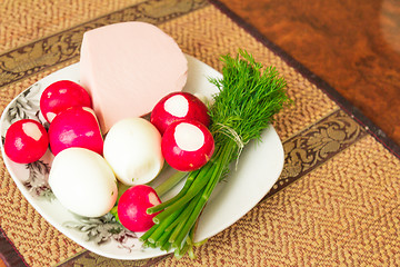 Image showing Ingredients for salad. 