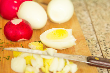 Image showing Ingredients for salad. 