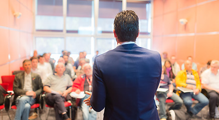 Image showing Speaker at Business Conference and Presentation.