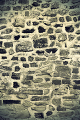 Image showing Ancient stone wall background