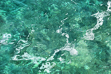 Image showing Transparent sea water background