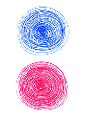 Image showing Abstract color round shapes