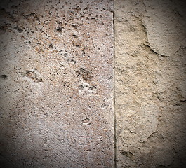 Image showing cracked old stone texture 