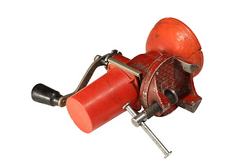 Image showing old isolated mincing machine