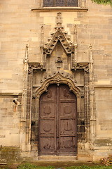 Image showing entrance of old gothic church