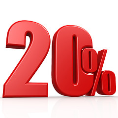 Image showing Twenty percent