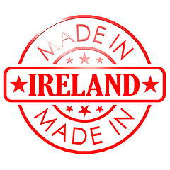 Image showing Made in Ireland red seal