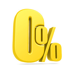 Image showing Zero percent