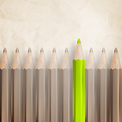 Image showing Pencils with tips facing. EPS 10